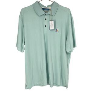 Boca Islandwear Polo Shirt Mens XXL Modal Blend Surfboard Drink Embroidery